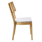 Modway - Caledonia Tissu tapis Chaise à manger Ensemble de 2 - Blanc naturel-8