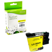 fuzion - Cartouche d'encre compatible Brother LC504XLY - Haut Rendement - Jaune-Jaune