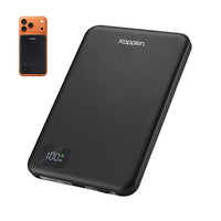 Kopplen - Batterie externe magnétique mince 15 W avec affichage numérique-Offrant une recharge sans fil jusqu’à 15 W, elle alimente les téléphones compatibles et les écouteurs sans avoir à gérer de câbles