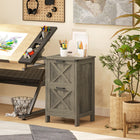 HOMCOM - Classeur à 2 tiroirs pour dossiers Lettre/A4 - gris lavé-Structure en panneaux de particules supportant jusqu'à 77 lb (35 kg), offrant durabilité et solidité 
