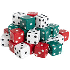 Learning Advantage - Dés à pois - Rouge/vert/blanc - 36 par paquet - paquet de 3-Use for themed decorations, novelty gifts, birthday party favors, DIY art projects, crafts toy accessories and more!