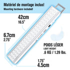 Bell+Howell - Barre lumineuse LED portative rechargeable - 16,5"-Comme on le voit à la télévision, Barre lumineuse Bell + Howell, rechargeable & Super lumineux