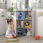 Qaba - Armoire de rangement pour jouets avec étagère pour chambre d’enfant, salle de jeux, couloir - blanc-Fabriqué en MDF sans danger pour les enfants  
