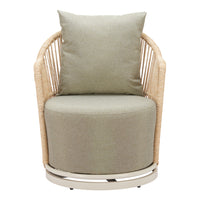 Zuo - Lanai Chaise pivotante - Multicolore-Coussins amovibles et pratiques