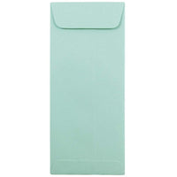 JAM Paper - Enveloppes à extrémité ouverte et rabat droit avec fermeture gommée, 4 1/8 x 9 1/2 po, bleu turquoise, 100/paquet-Bleu turquoise