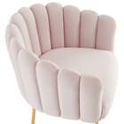 Modway - Sanna Chenal Touffé Performance Velvet Fauteuil - Rose-Rembourrage en mousse dense