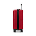 Swiss Mobility - Valise de cabine à coque rigide 21.50 po de la collection LYS - Rouge-Double roulettes pivotantes à 360 degrés pour un contrôle précis et un roulement fluide et silencieux (8 roues)
