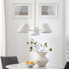 Modway - Briana 3-Lumière Lumière suspendue - Blanc-Installation professionnelle de fil dur
