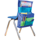 Teacher Created Resources - Poche de chaise bleu, bleu sarcelle et citron vert, paquet de 2-Se glisse facilement sur le dossier d'une chaise jusqu'à 15 po de large, à 5 po du haut