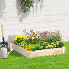 Outsunny - Jardin surélevé sans vis 39 po x 39 po-Facile à assembler, aucune vis nécessaire 