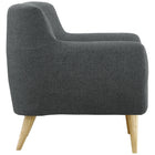 Modway - Remark Tissu rembourré Fauteuil - Gris-Matériau 100% polyester