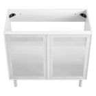 Modway - Calla 36" perforé Métal Armoire de toilette de salle de bain (lavabo non inclus) - Blanc-8