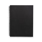 TRU RED - Cahier de notes à couverture souple, format moyen, pages réglées, noir-Format moyen (6,5 po x 9,5 po)