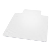 Staples - Tapis de chaise pour tapis à poils plats - 36 po x 48 po avec rebord - Clair-Protège les tapis commerciaux à poils plats jusqu'à 1/8 po  d'épaisseur (y compris la profondeur de rembourrage) de l'usure des roulettes de chaise