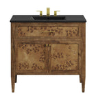 Modway - Elysian 36" Vanette de salle de bain - Noir brun-Assemblée requise