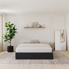 Nexera - Lit double Avenue 3 tiroirs, Noir-Meubles conçus et produits au Canada à partir de panneaux de particules et de MDF certifiés CARB II/FSC.  Item expédié en 24-48 heures après réception de la commande.  Assemblage requis
