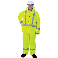 Zenith Safety - Imperméables Pour La Circulation De Première Qualité Rz900, 3T-Grand, Jaune Lime Haute Visibilité, paquet de 2-Couleur Jaune lime haute visibilité