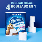Charmin - Papier hygiénique Ultra Soft - rouleaux Méga - paquet de 18-Une douceur irrésistible que vous pouvez ressentir