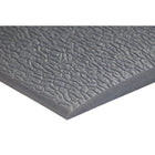 Edgewood - Airsoft Plus Craquelé Tapis Anti-Fatigue Léger - 3 pi l x 10 pi L x 5/8 po P - Gris-Vinyle PVC Mousse