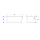 Jonti-Craft - Cubbie Plateau, Rouge, Paquet de 3-Dimensions : 8,6 po L x 13,5 po P x 5,3 po H