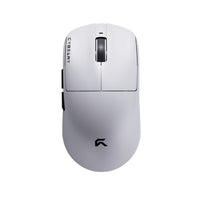 Cybeart - Xeus Souris de jeu sans fil à trois modes, ultra-légère - Blanc-Véritable 8000 Hz (8 kHz) — filaire et sans fil — avec une latence de 0,125 ms, pour une réponse instantanée de niveau pro et un suivi irréprochable