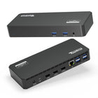 Plugable - Station d'accueil enfichable pour ordinateur portable à triple écran de 100 W avec USB-C-Extension 12-en-1 : avec un ordinateur portable compatible USB-C, USB4 ou Thunderbolt exécutant Windows, macOS ou ChromeOS, cette station d'accueil pour ordinateur portable peut charger votre appareil, connecter jusqu'à 3 moniteurs HDMI tout en fournissant un son combo Ethernet Gigabit de 3,5 mm. prise jack et 6 ports USB 3.0