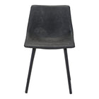 Zuo - Daniel Chaise de salle à manger - Noir vintage - Ensemble de 2-Confort moelleux et matériaux durables