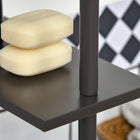 HOMCOM - Armoire de salle de bain étroite avec tiroir et étagères ouvertes - brun-Assemblage requis 