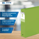 Davis Group Super économie, Reliure à anneaux ronds 2 po, paquet de 6 – Vert Lime-Anneau Rond, Non-Verrouillage