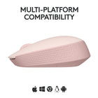 Logitech - M171 Souris Sans Fil pour PC, Mac, Ordinateur portable, 2,4 GHz avec Mini-récepteur USB - Rose-Souris Sans Fil 2,4 GHz Fiable : Fiable, la souris d'ordinateur à longue portée fonctionne jusqu'à 10 m  de votre ordinateur