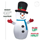 GEMMY - Bonhomme de neige gonflable de Noël - 107 cm-6