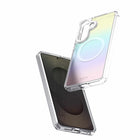 Avana - Étui Cosmic Frost avec aimants pour Samsung Galaxy S26, Violet-Aimants extra-puissants entre les deux plaques pour une surface plane
