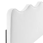Modway - Athena Performance Velvet Tête de lit complète/Queen, Blanc-Rembourrage en mousse dense