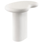 Modway - Elowen Terrasse extérieure Pierre Table d’appoint, Blanc-Construction en béton lisse