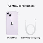 Apple - iPhone 14 Plus 6.7 po ecran Liquid Retina XDR, 512 Go, Violet, Bell et Virgin Plus-Écran HDR