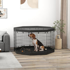 PawHut - Parc de jeu pour chien pliable 8 panneaux avec tapis de sol et housse - 36 po H-Huit panneaux permettent de créer des formes ajustables pour différents espaces