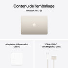 Apple - Portatif MacBook Air 13 po - Puce M4 - SSD 256 Go - Mémoire unifiée 16 Go - Comète - Français-10