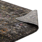Modway - Minu Treillis floral vieilli Tapis 4 pi l x 6 pi L - Noir, jaune et orange-Haute densité / Tissé à la machine