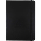JAM Paper - Carnet de notes moyen à couverture rigide avec élastique - 100 feuilles lignées - 5" x 7" - Noir-Couleur : noir | Soyez élégant et organisé avec un carnet de notes colouré.