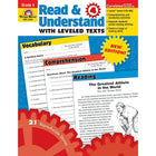Evan-Moor - Guide ressource Read and Understand With Levelled Texts (EMC3444), 4e année-1
