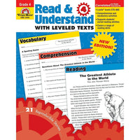 Evan-Moor - Guide ressource Read and Understand With Levelled Texts (EMC3444), 4e année-1