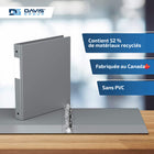 Davis Group Super économie, Reliure à anneaux ronds 1 po, paquet de 6 – Gris-Polypropylène sans PVC