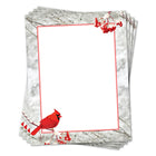 Geographics - Papeterie à Bordure Cardinal Feuille Rouge, 8,5 po l x 11 po H , 40 Pqt-Lettre: 8-1/2 po l x 11 po H