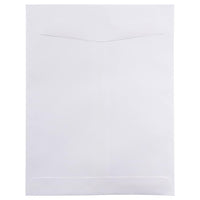 JAM Paper Enveloppes à ouverture au sommet et rabat droit gommé, 8 3/4 x 11 1/4 po, blanches, 1000 par paquet-Blanc