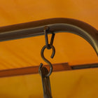Outsunny - Chaise balançoire d’extérieur pour enfants 2 places avec auvent réglable - café-Le design à double siège permet à leurs amis de se rassembler pour jouer 