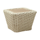 Zuo - Antul Table basse - Blanc/Naturel-Couleur: Blanc/Naturel