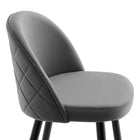 Modway - Cordial Performance Velvet Tabourets de bar - Gris - Ensemble de 2-9