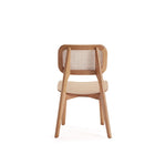 Manhattan Comfort - Chaise de salle à manger Versailles 18,5 po style industriel chic - Nature - Lot de 4-Livré chez vous entièrement assemblé Aucun assemblage requis