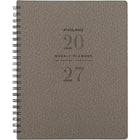AT-A-GLANCE Agenda hebdomadaire/mensuel Signature 2027 - 11 po H x 8 3/8 po l - gris - bilingue-13 mois : janvier 2027 à janvier 2028