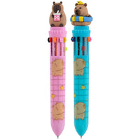 Merangue - Stylo Capybara 10 couleurs-Stylo à encre multicolore 10 couleurs